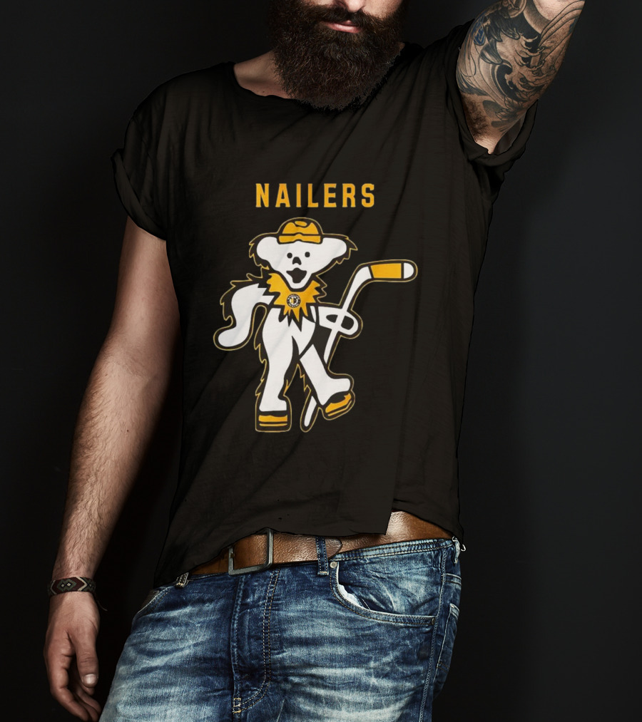 Wheeling Nailers Grateful Dead Night 2025 Happy Time Hockey Event T-Shirt
