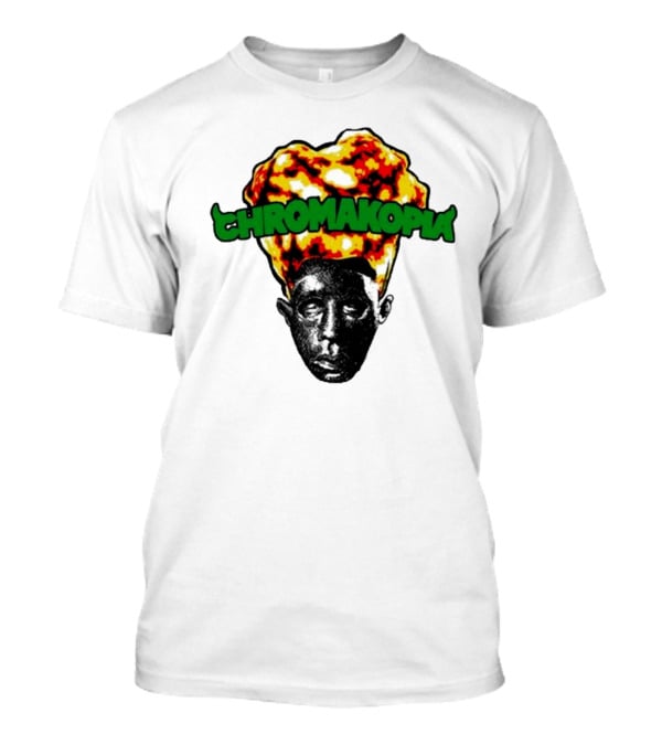 Feliciathegoat Chromakopia Fire Face With Flaming Hair T-Shirt