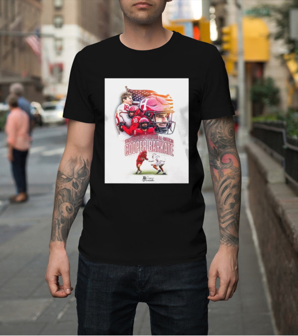 Shirt: Stats Perform FCS Third Team All-American Cooper Barkate Harvard Crimson Football American Flag T-Shirt Stats Perform FCS Third Team All-American Cooper Barkate Harvard Crimson Football American Flag T-Shirt