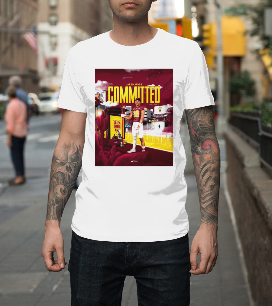 Jalen Moss Committed Arizona State Sun Devils Menlo Park Wide Receiver T-Shirt