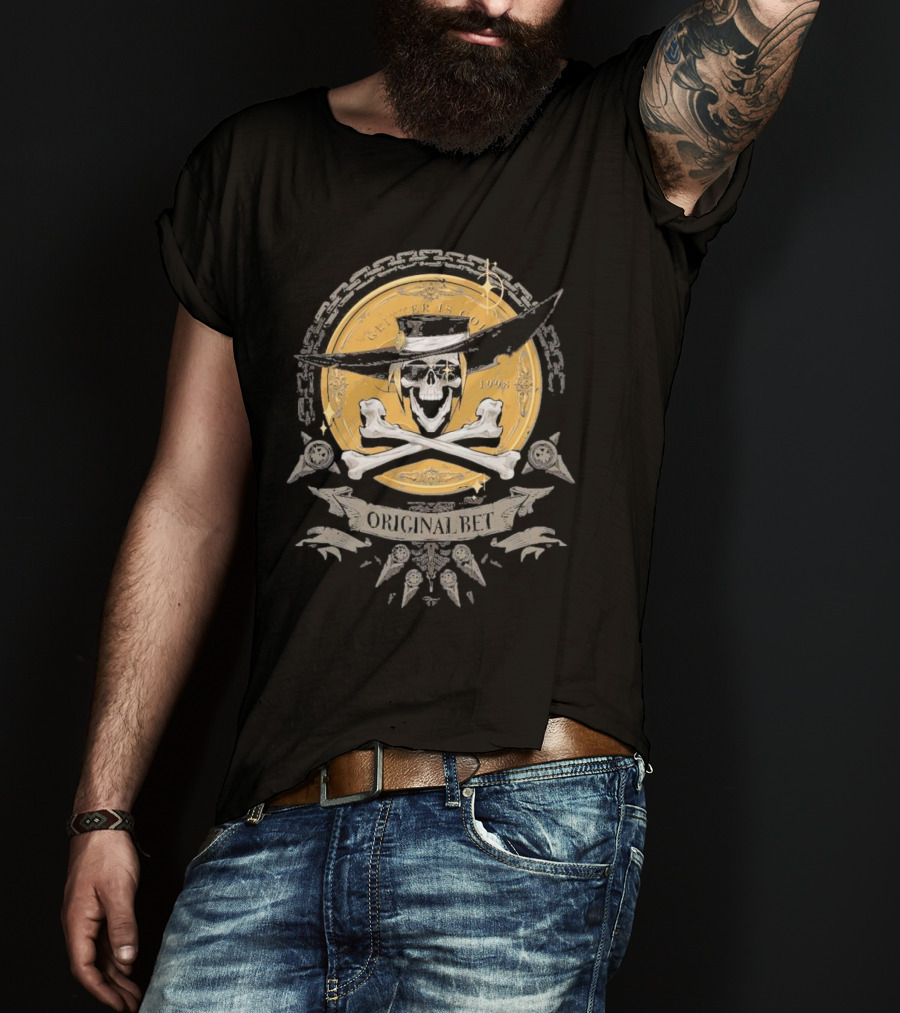 Guilty Gear Johnny Original Bet Skull And Crossbones T-Shirt
