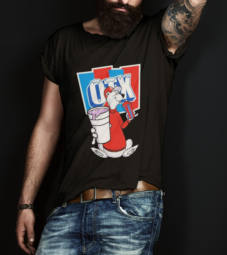 Otx Boyz So Icee Polar Bear Double Cup Red Blue White T-Shirt