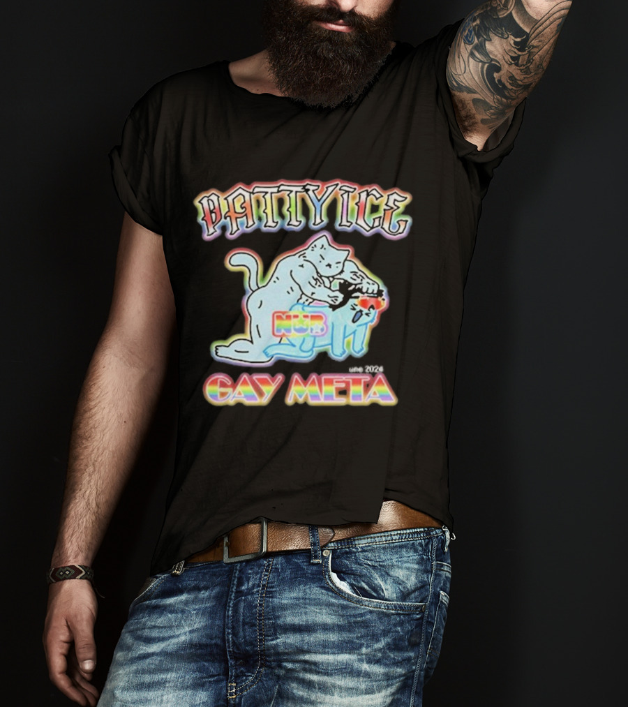 Patty Ice Cat Duo NQB Gay Meta T-Shirt