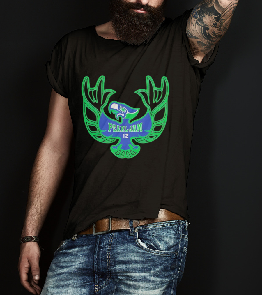 Pearl Jam 12 Seahawks Fan Emblem T-Shirt