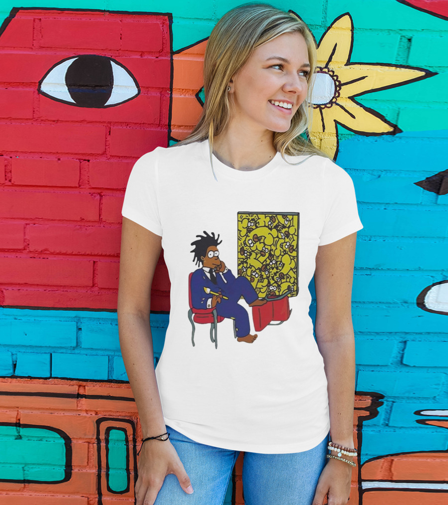 Jay Z Simpson Basquiat-Inspired Simpsons Mashup T-Shirt
