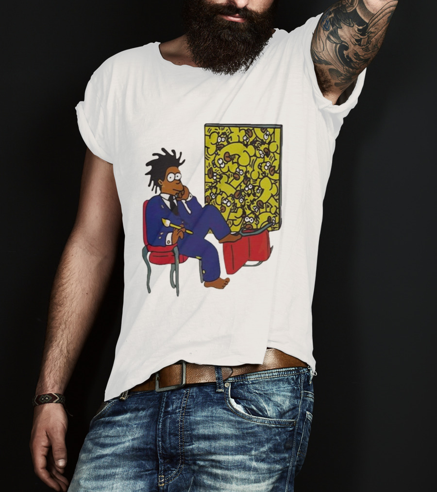 Jay Z Simpson Basquiat-Inspired Simpsons Mashup T-Shirt