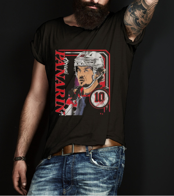 Artemi Panarin Hockey Number 10 Collage Frame T-Shirt