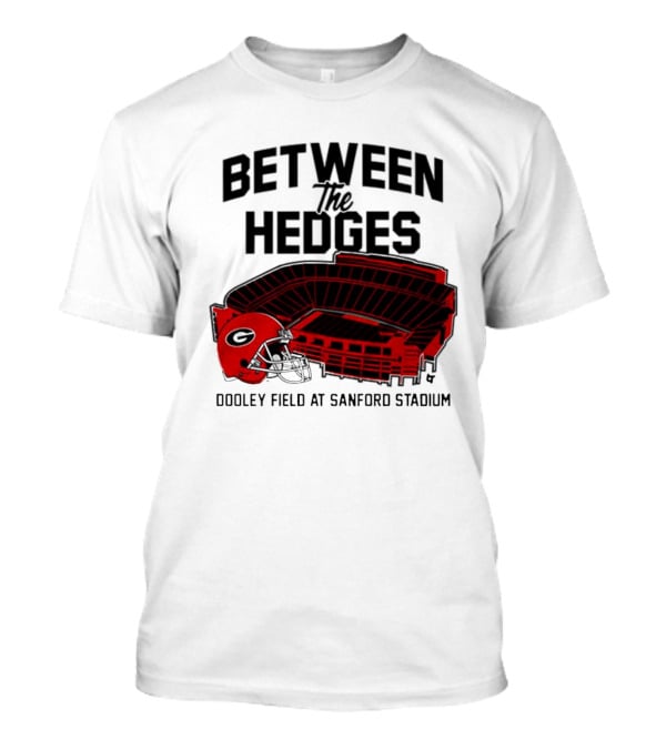 Between The Hedges Georgia Bulldogs Dooley Field At Sanford Stadium T-Shirt