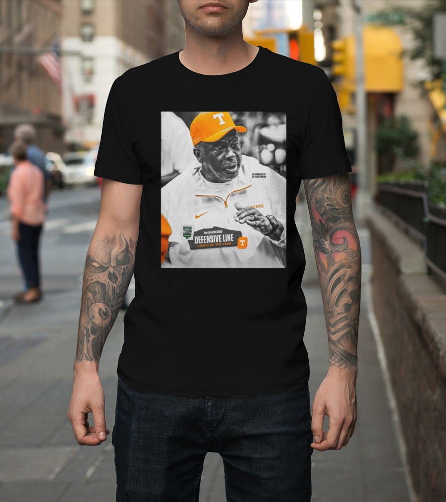 Tennessee Vols Rodney Garner FootballScoop Defensive Line Coach Of The Year Orange Cap Jacket T-Shirt