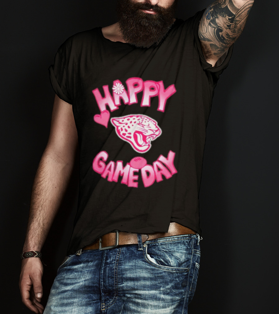 Valentine’s Day Happy Gameday 2025 Jacksonville Jaguars T-Shirt