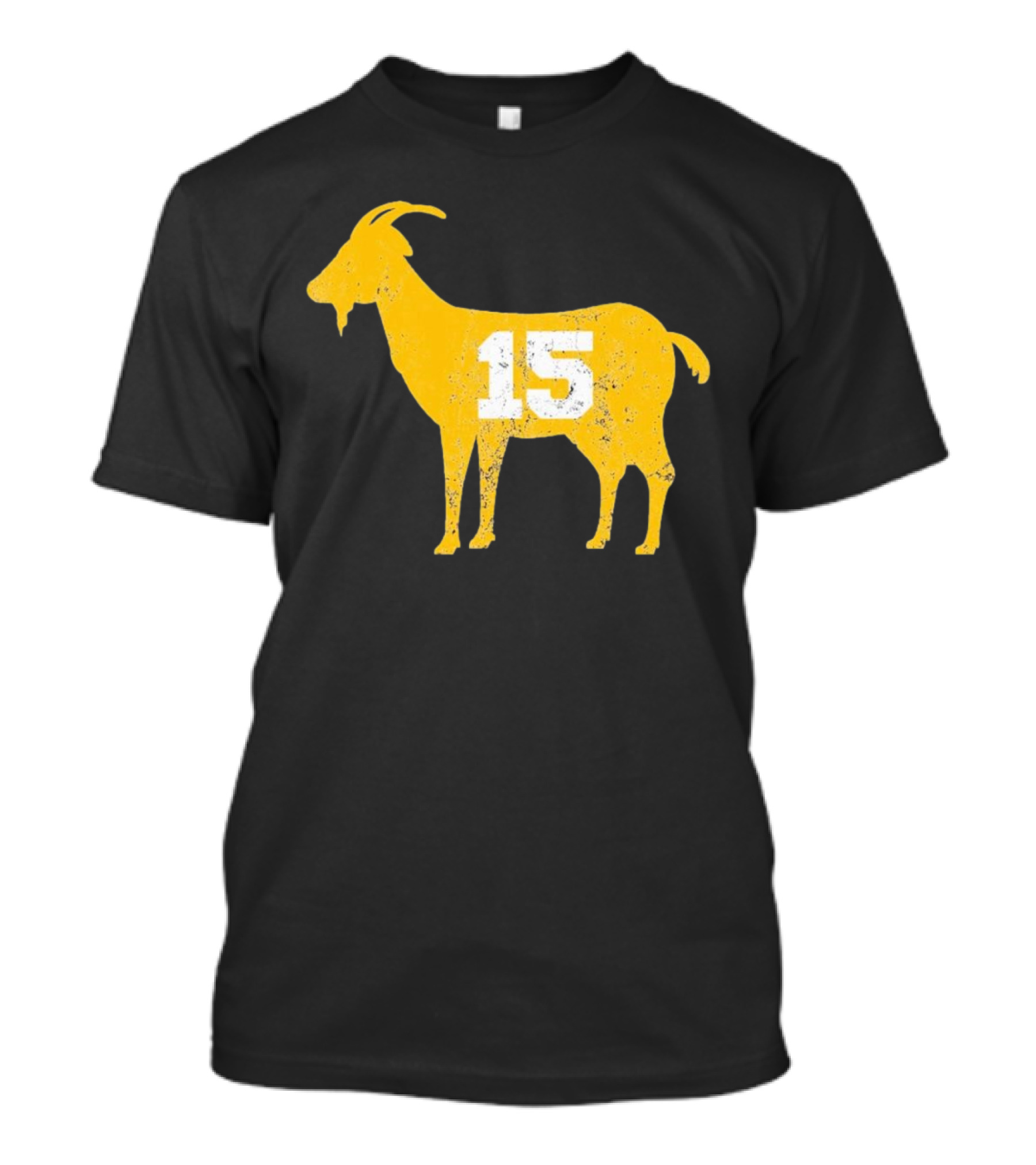 Goat 15 Yellow Silhouette Toddler Fine Jersey T-Shirt