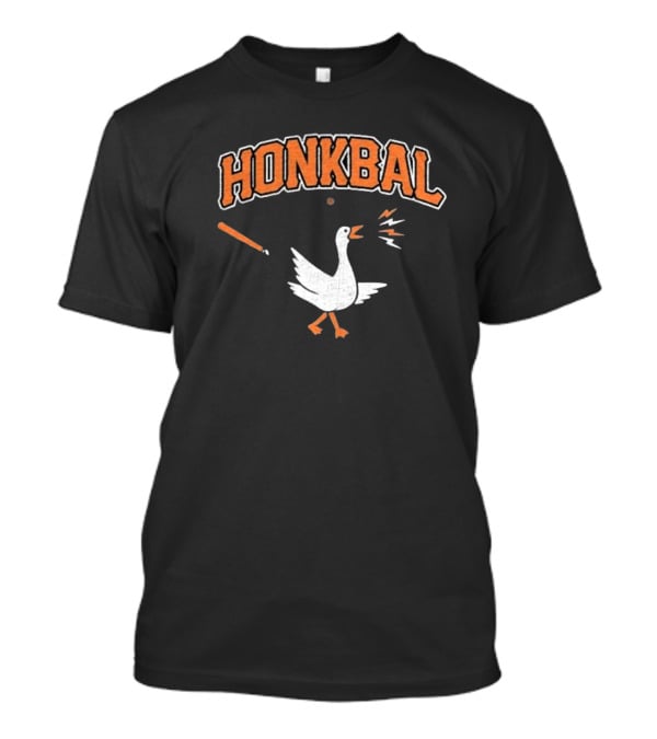 Honkbal Goose With Baseball Bat And Ball T-Shirt