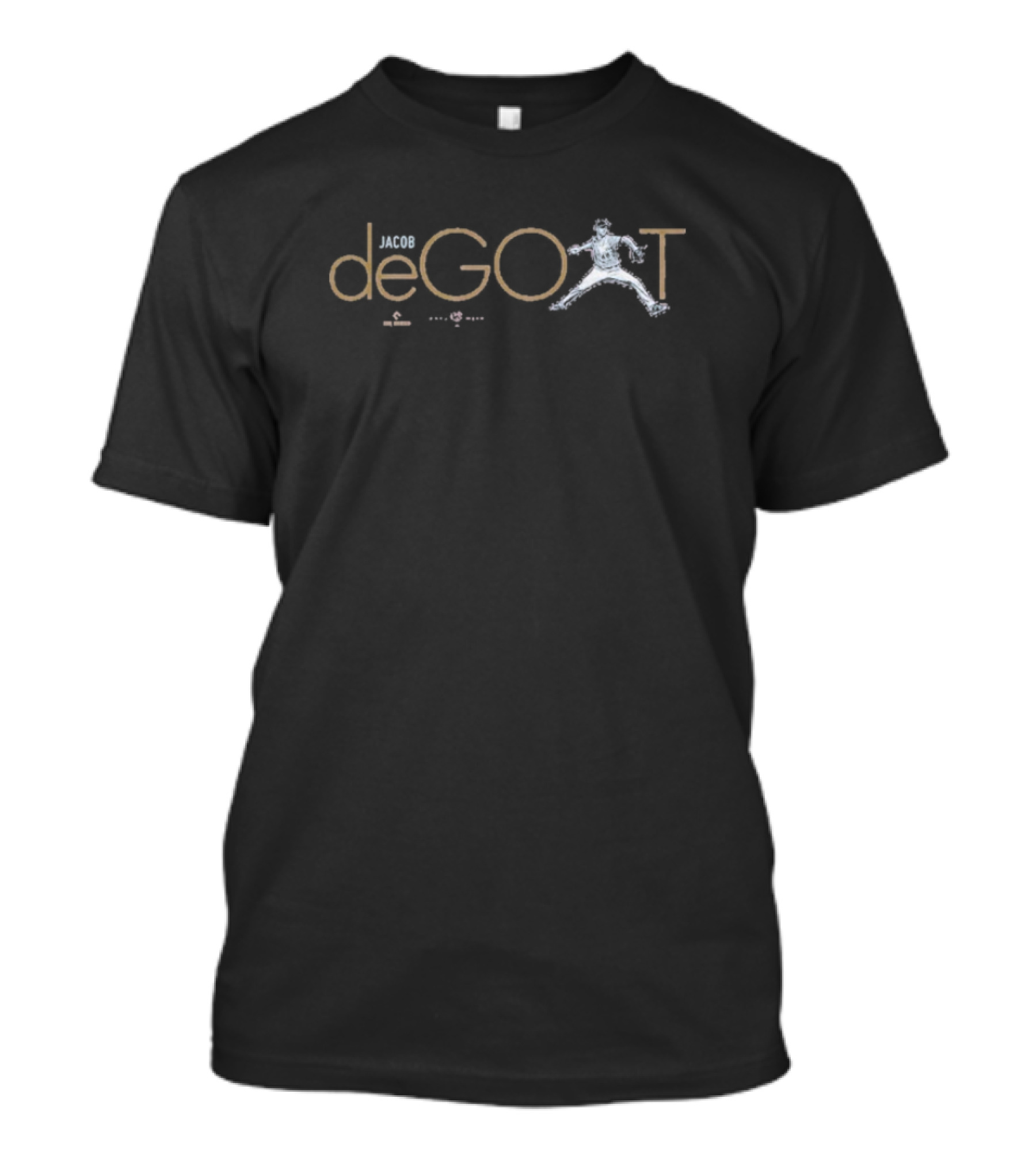 DeGoat Jacob Degrom Athlete Silhouette T-Shirt