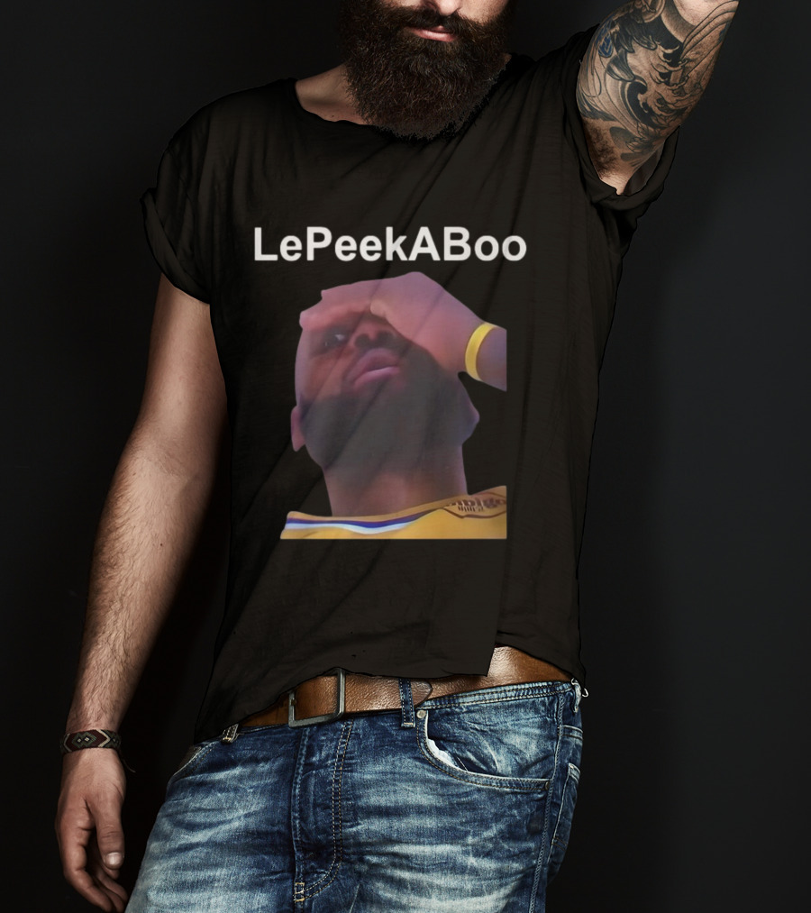 LeBron LePeekABoo Yellow Jersey Wristband T-Shirt