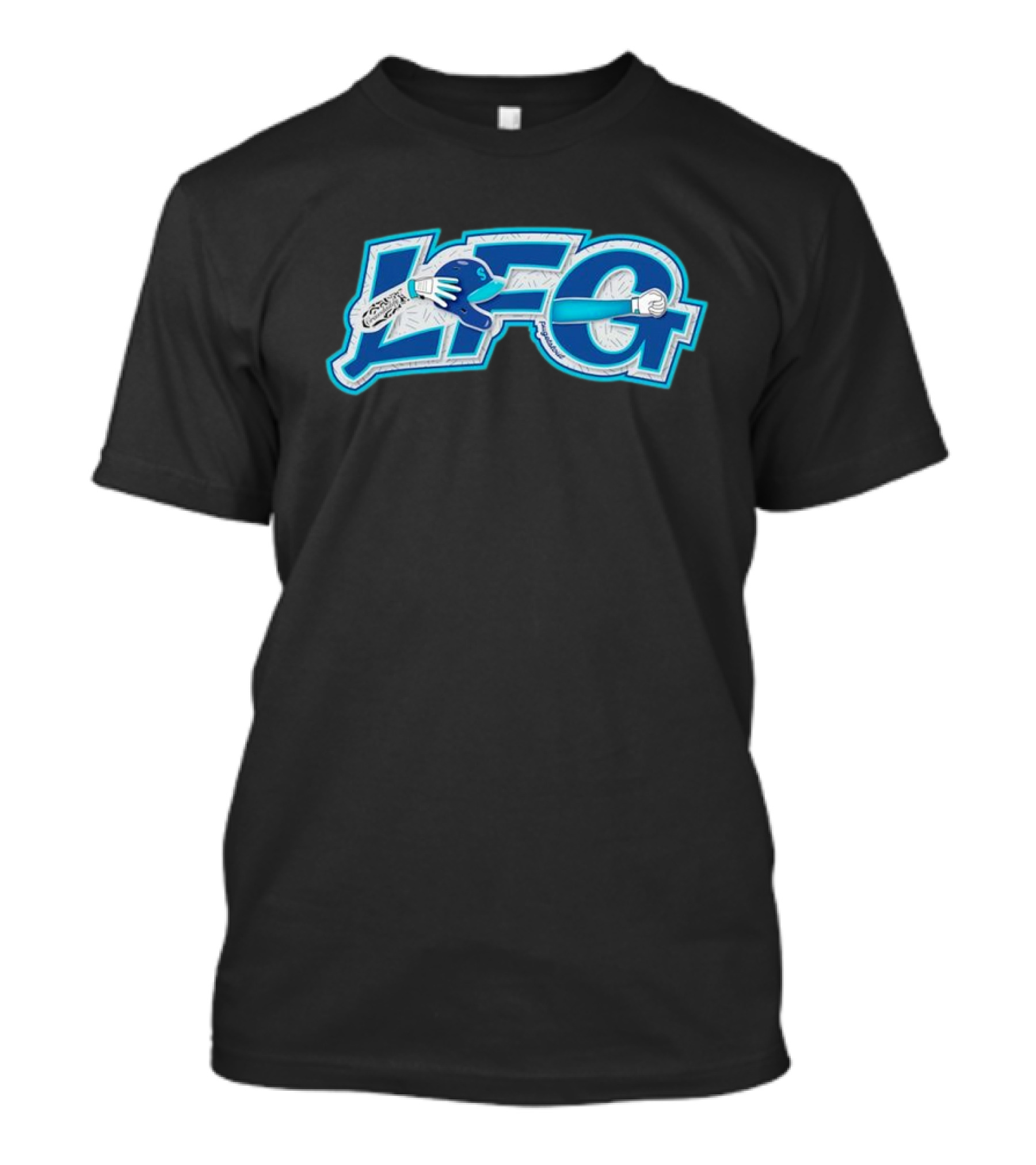LFG Crawdaddy Seattle Mariners Baseball Helmet And Bat Graphic T-Shirt