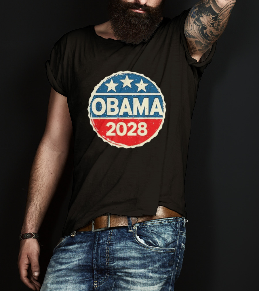 Lisa Guerrero Obama 2028 Three Star Blue Red T-Shirt