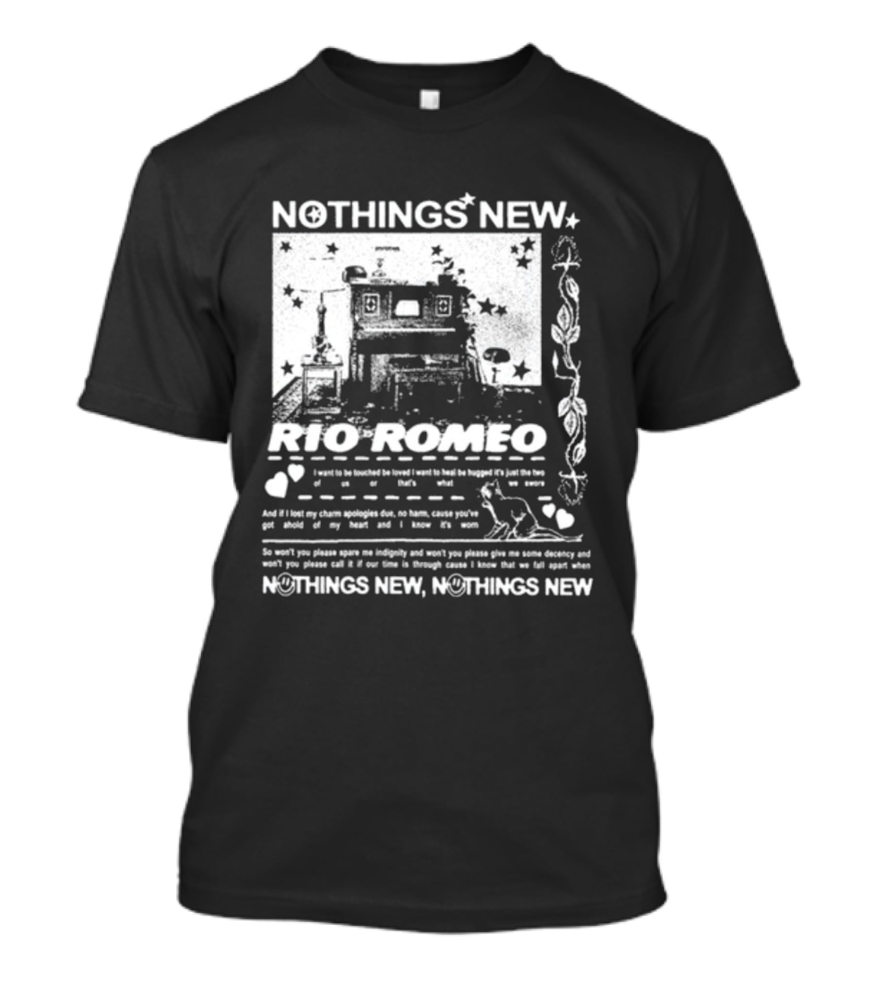 Nothing's New Nothing's New Rio Romeo House Stars Cats Balloons T-Shirt