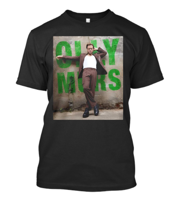 Olly Murs 15 Years Of Hits 2025 Bold Green Wall Fashion Pose T-Shirt