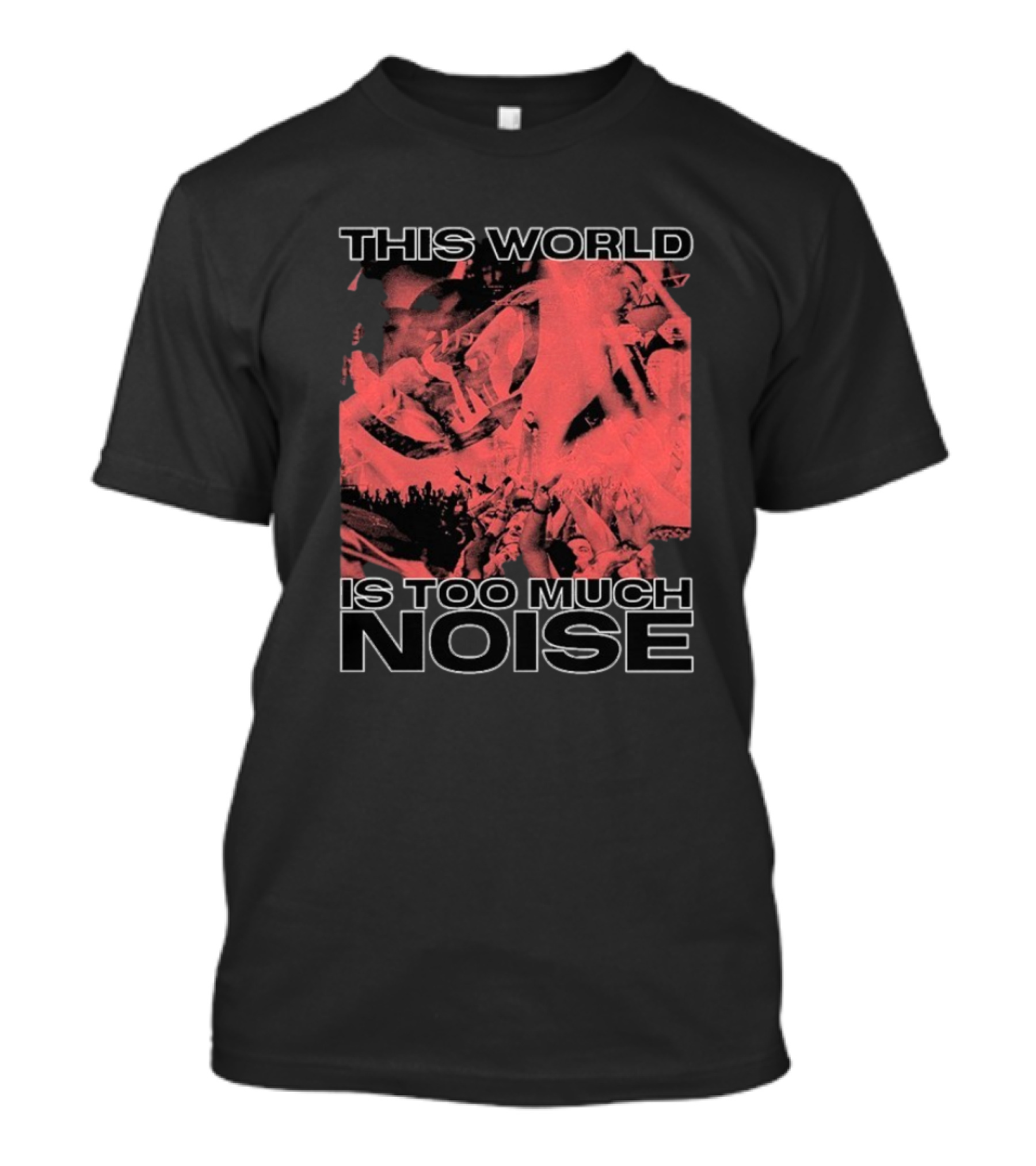 This World Is Too Much Noise Rise Against Concert Imagery T-Shirt