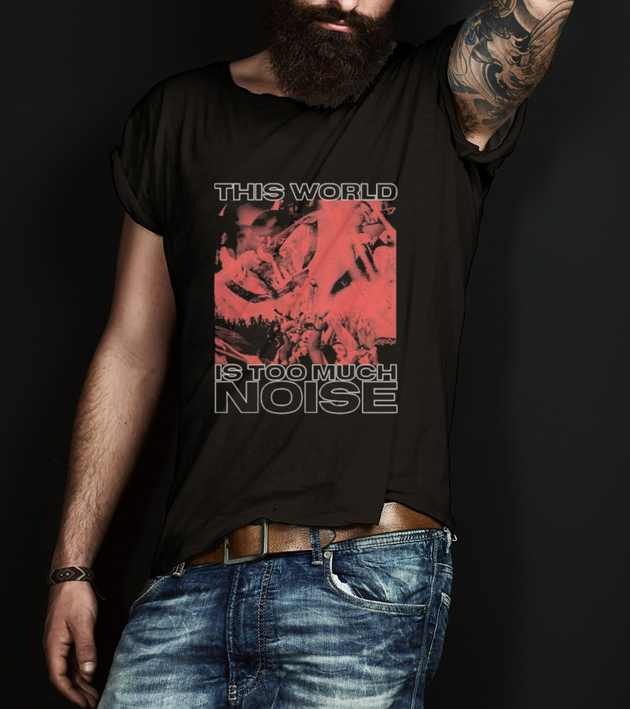 This World Is Too Much Noise Rise Against Concert Imagery T-Shirt