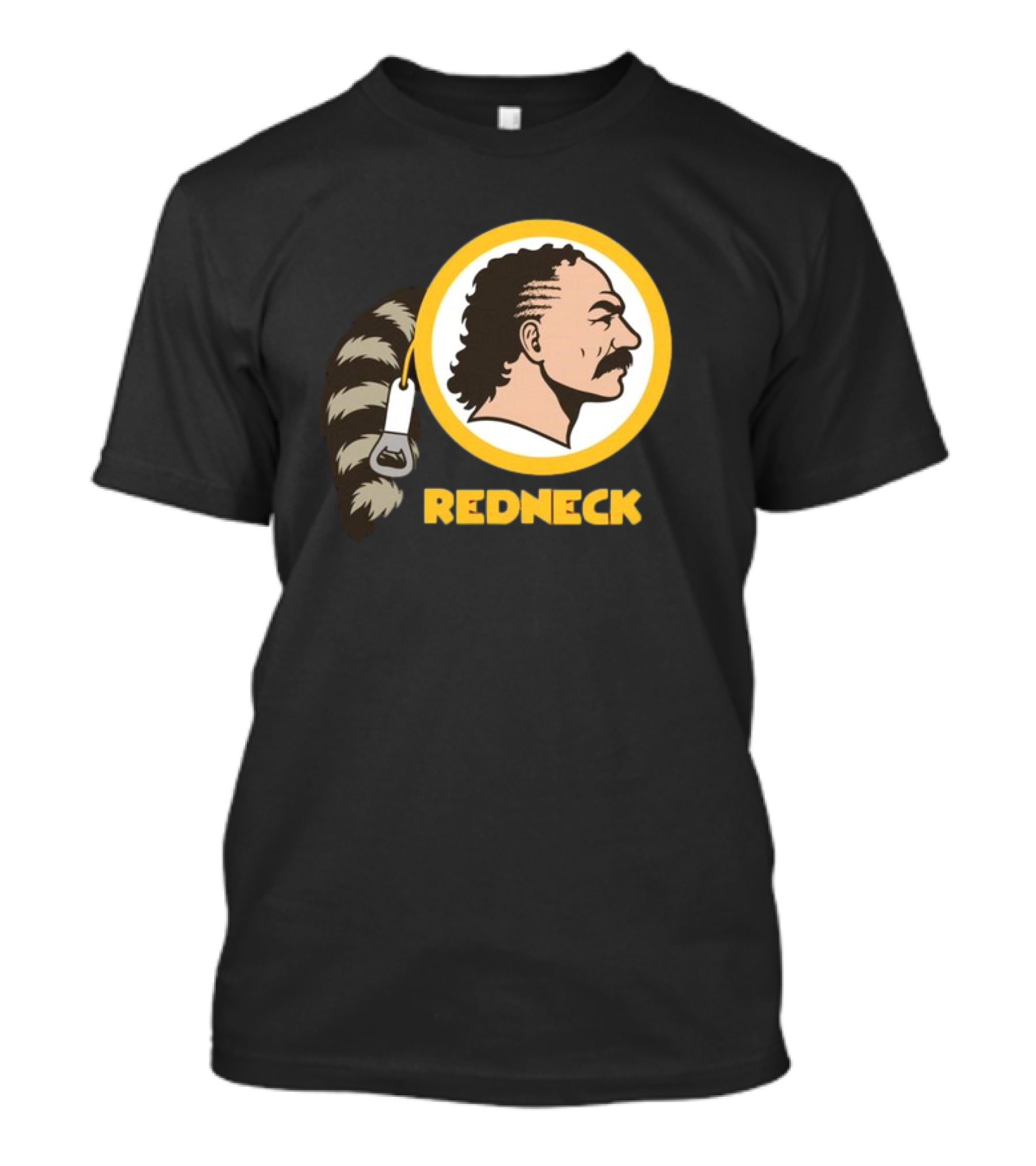 Redneck Team Washington Redskins Raccoon Tail Logo T-Shirt
