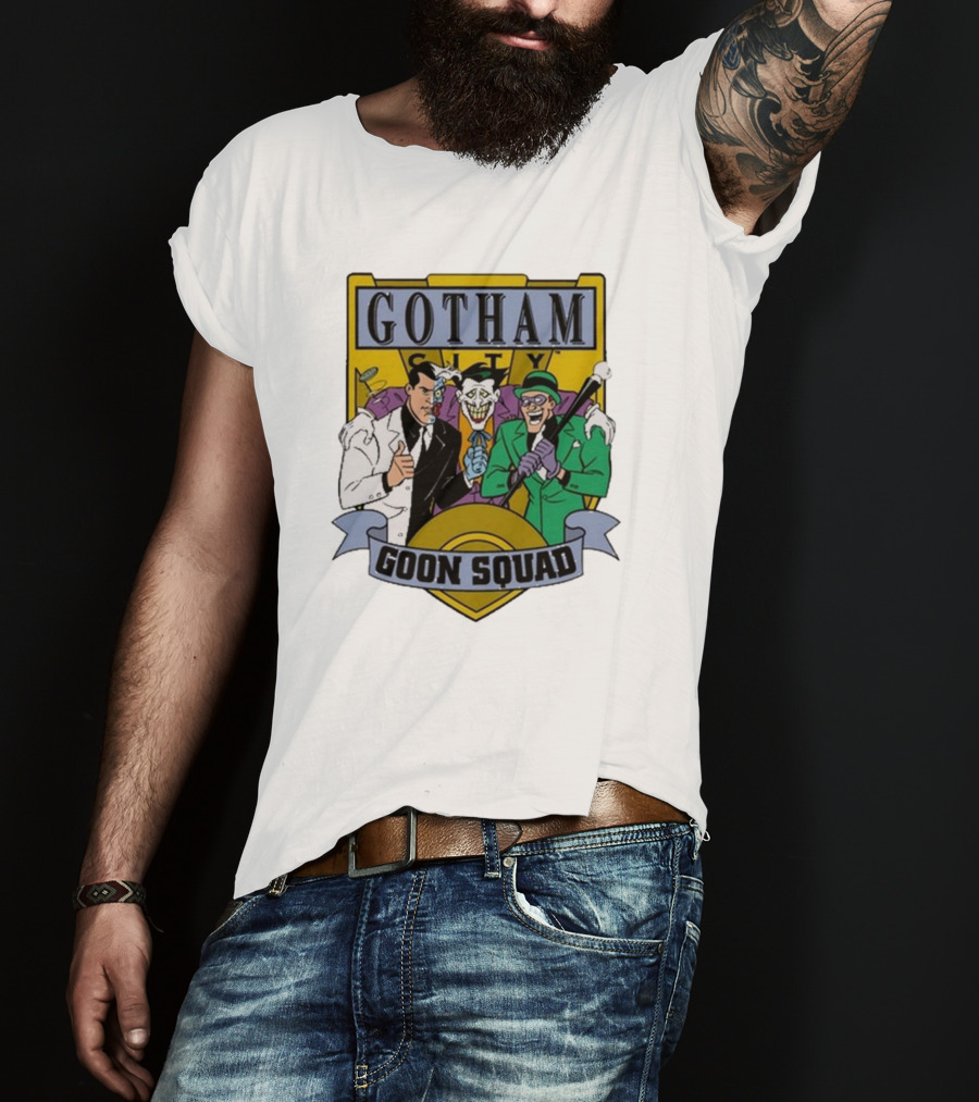 Gotham City Goon Squad Joker Riddler Trios T-Shirt