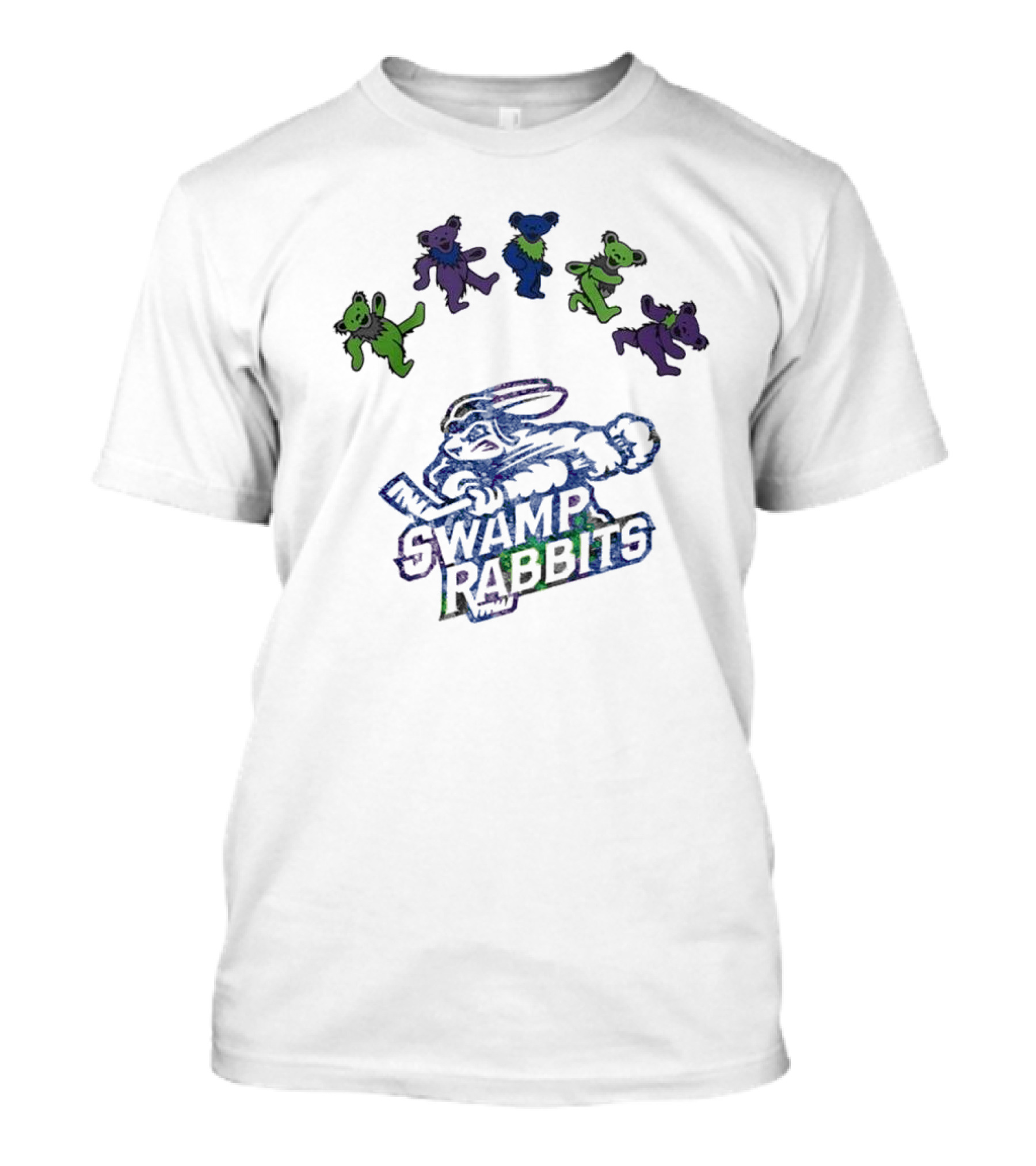Greenville Swamp Rabbits Grateful Dead Night 2025 Dancing Bears Hockey Event T-Shirt