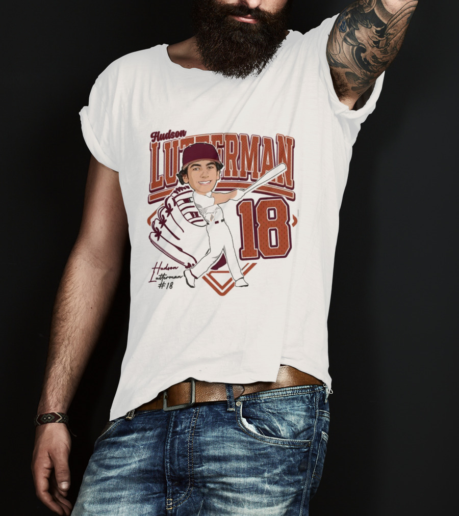 Hudson Lutterman 18 Baseball Player 2025 T-Shirt