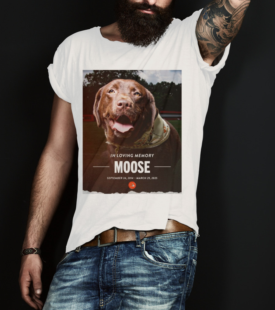 Cleveland Browns NFL In Loving Memory Moose September 24 2014 March 29 2025 Hard Knocks Star T-Shirt