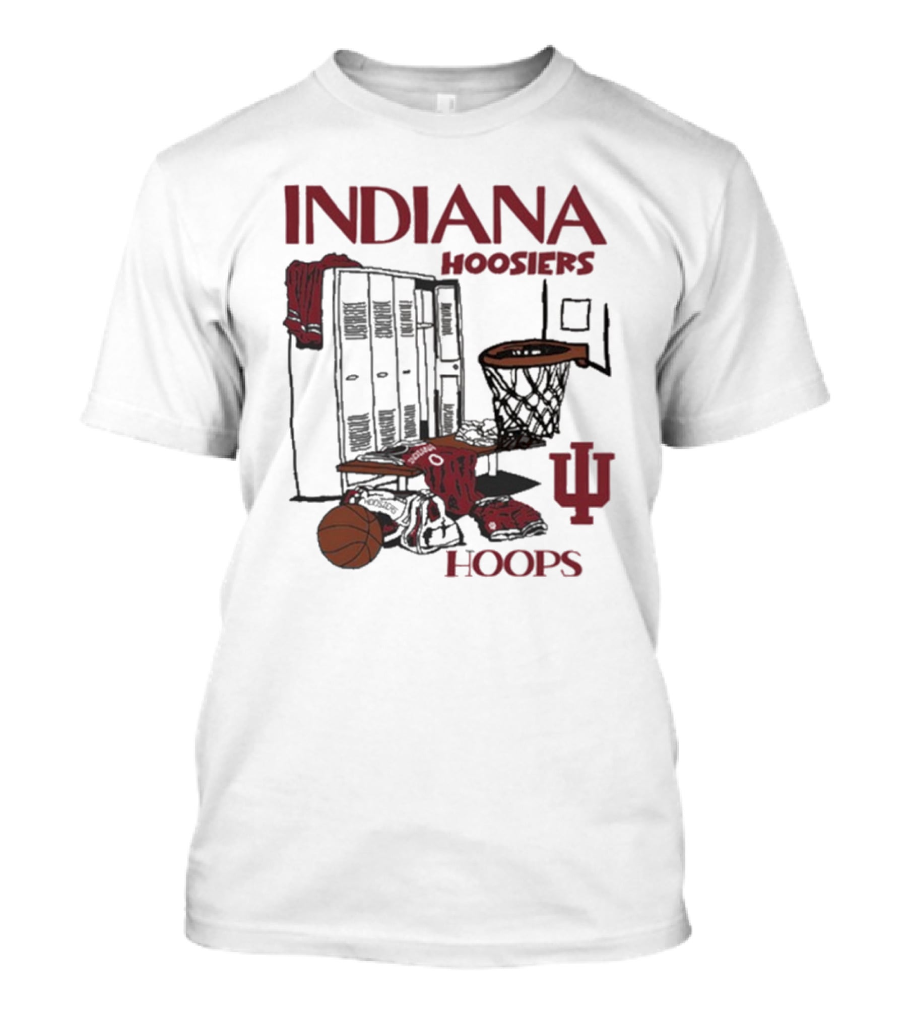 Indiana Hoosiers Basketball Locker Room Hoops NYC T-Shirt