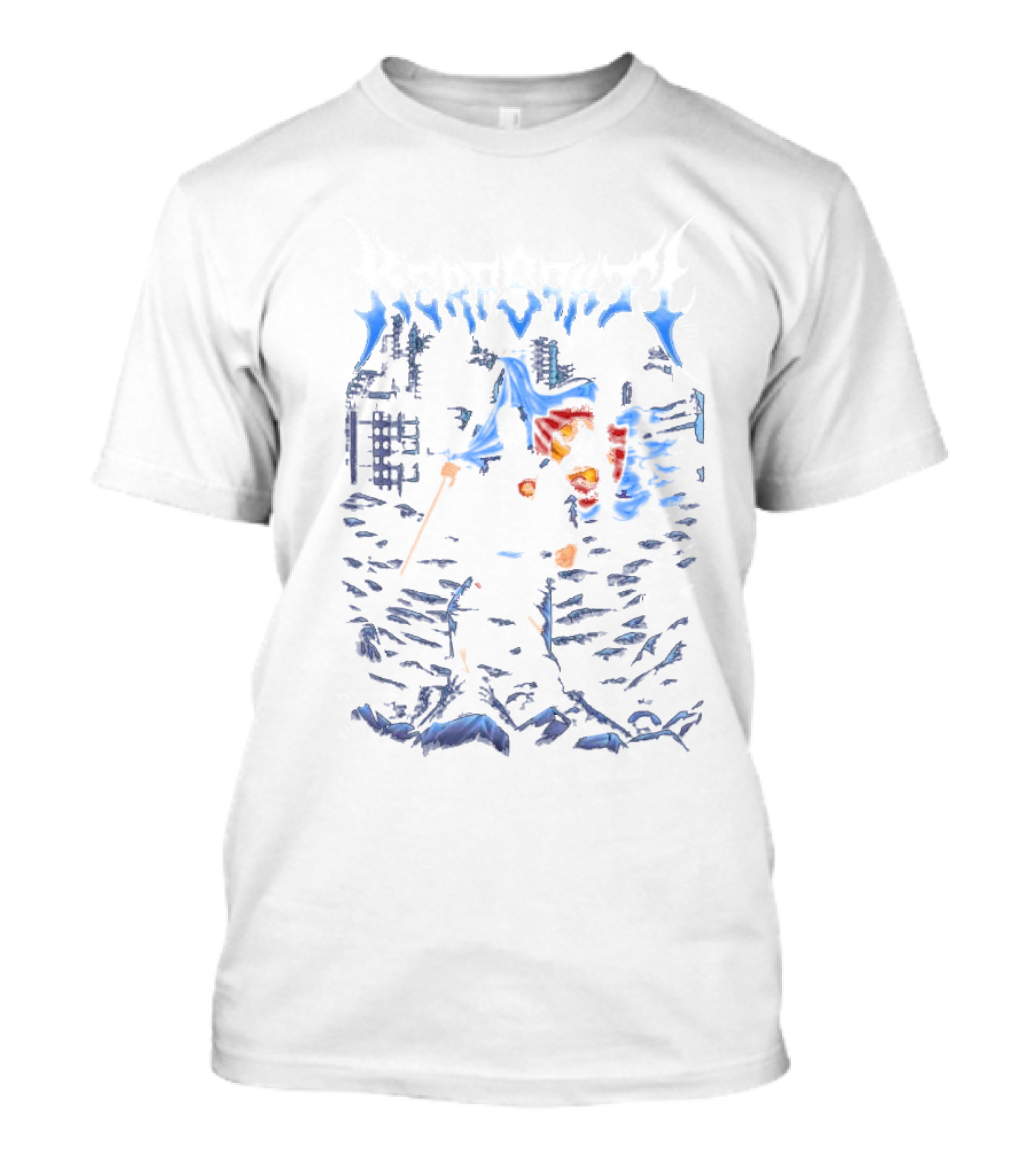 Kera Sakti Kung Fu Hero In Urban Landscape With Staff And Lion T-Shirt