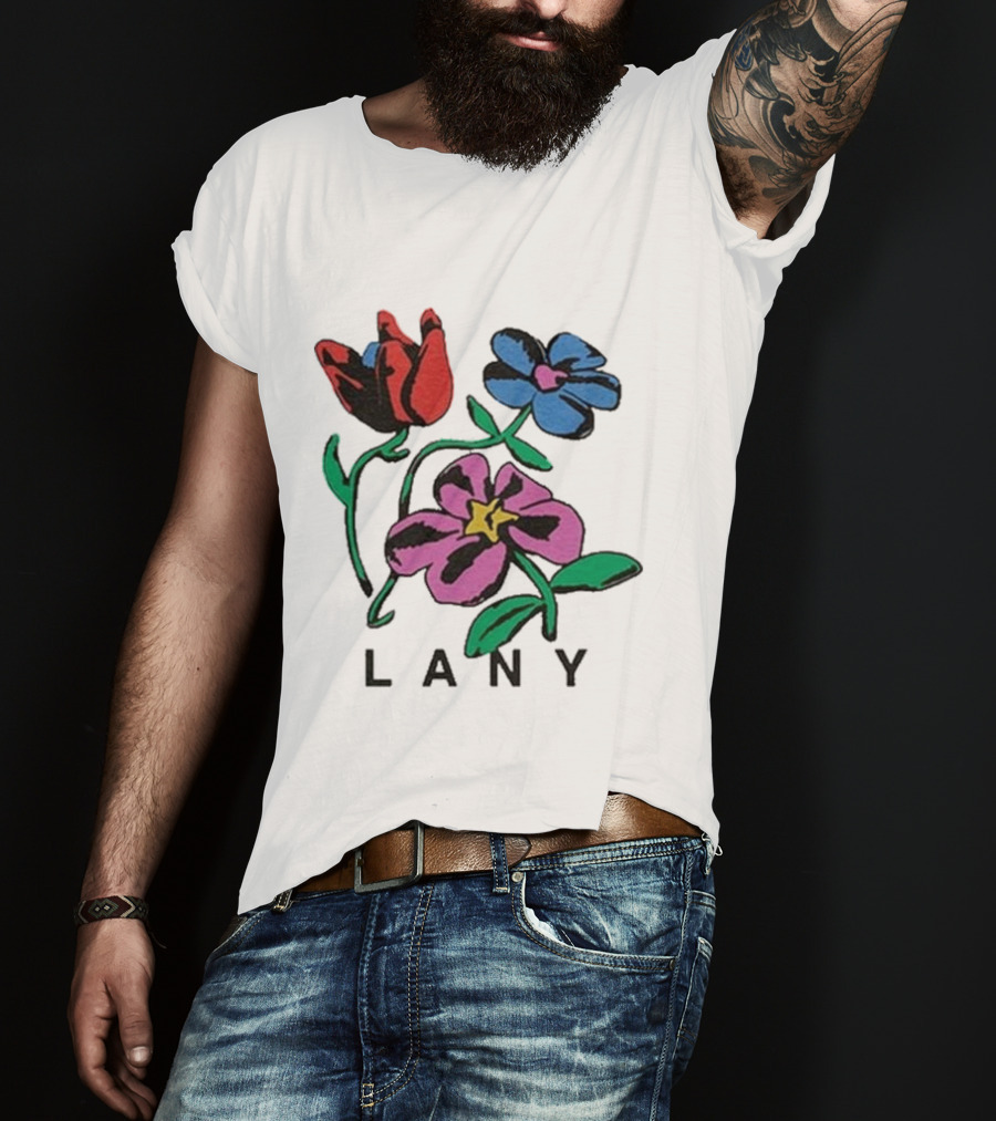 Lany ILYSB Colorful Flowers Artwork T-Shirt