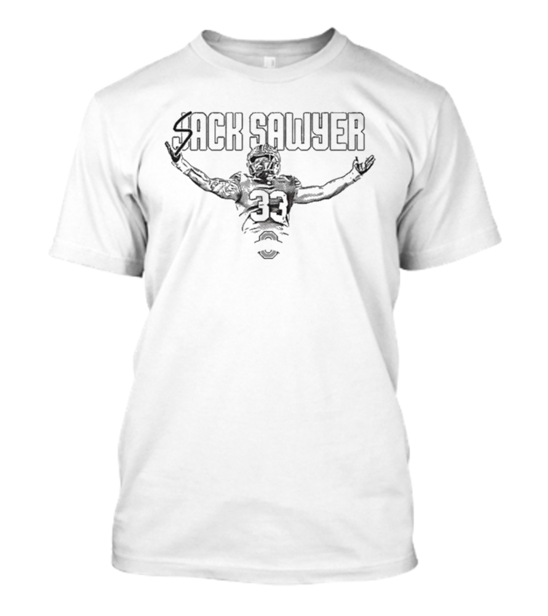 Jack Sawyer Sack Sawyer Ohio State Football Player 33 T-Shirt
