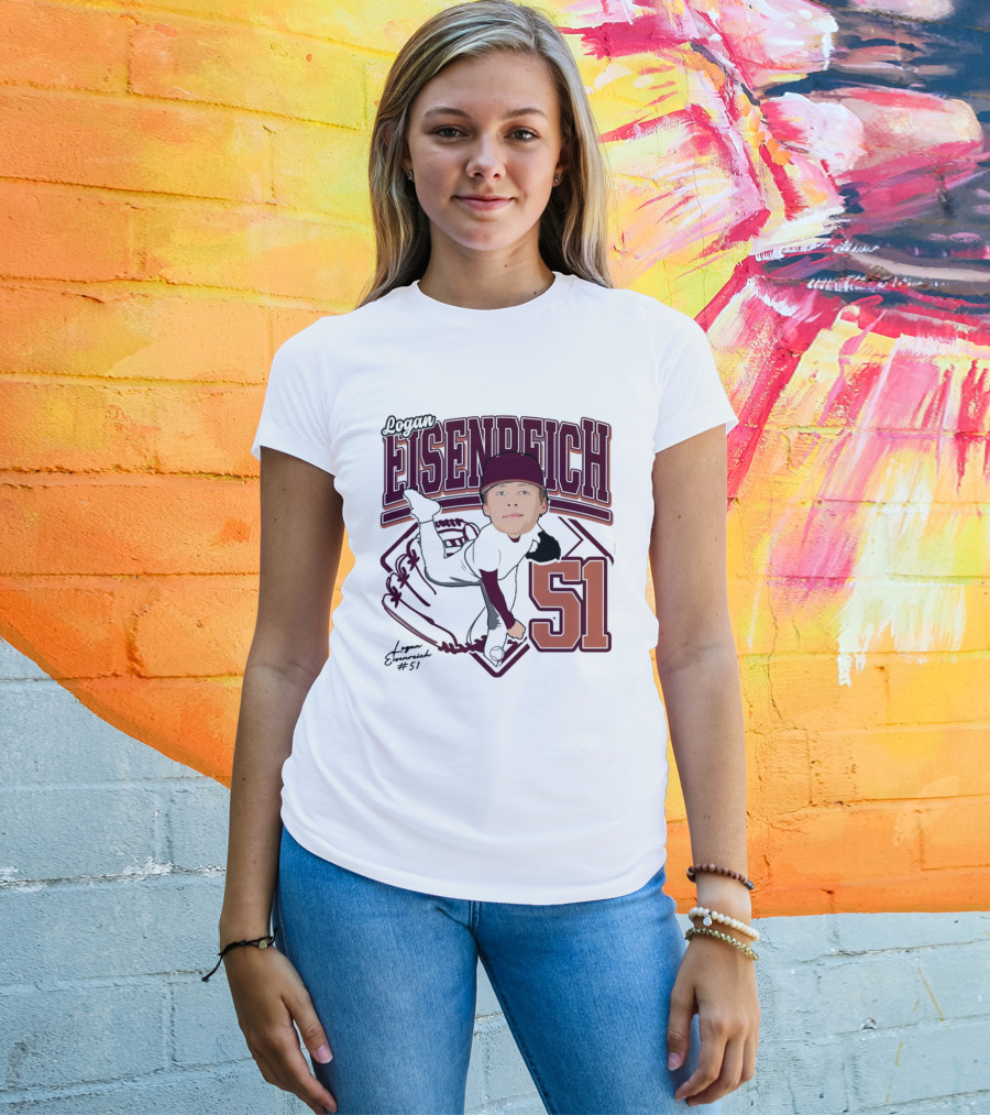 Eisenreich Baseball 51 Logan 2025 Sports Illustration T-Shirt