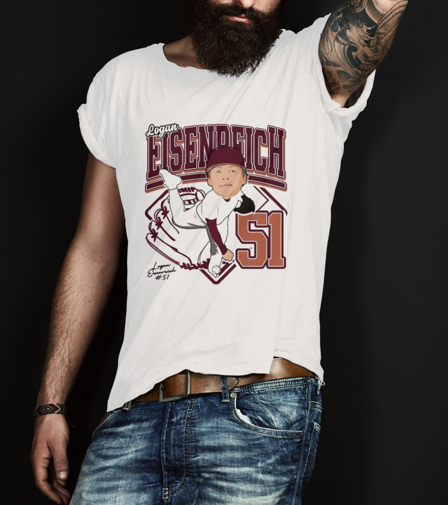 Eisenreich Baseball 51 Logan 2025 Sports Illustration T-Shirt
