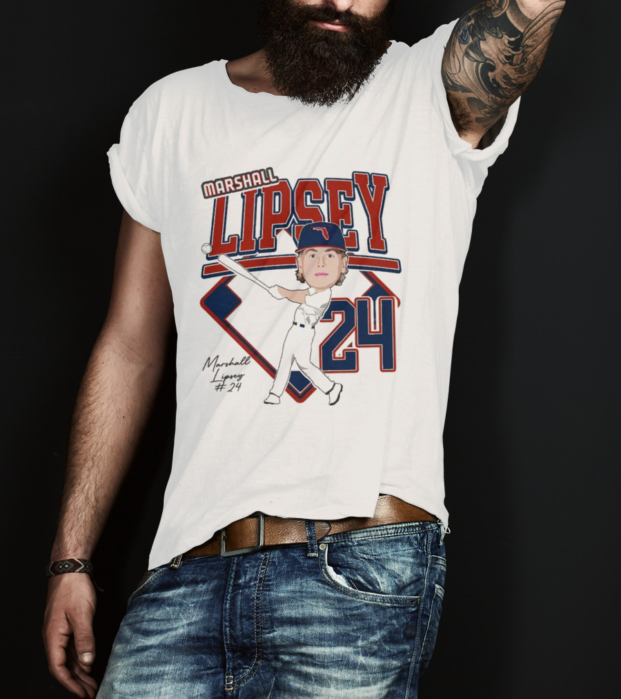 Marshall Lipsey 24 Baseball 2025 M. Reshold T-Shirt