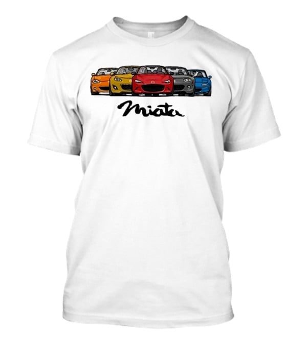 Mazda MX-5 Miata Generations Classic Lineup T-Shirt