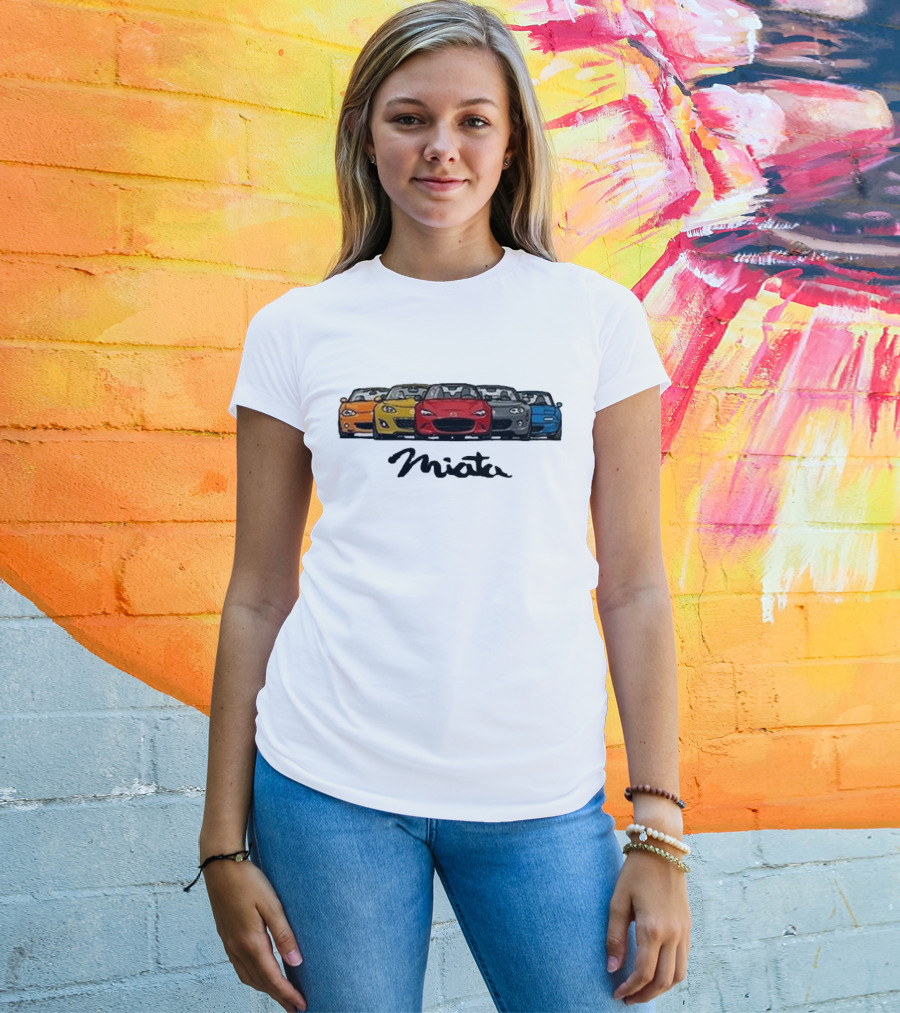 Mazda MX-5 Miata Generations Classic Lineup T-Shirt