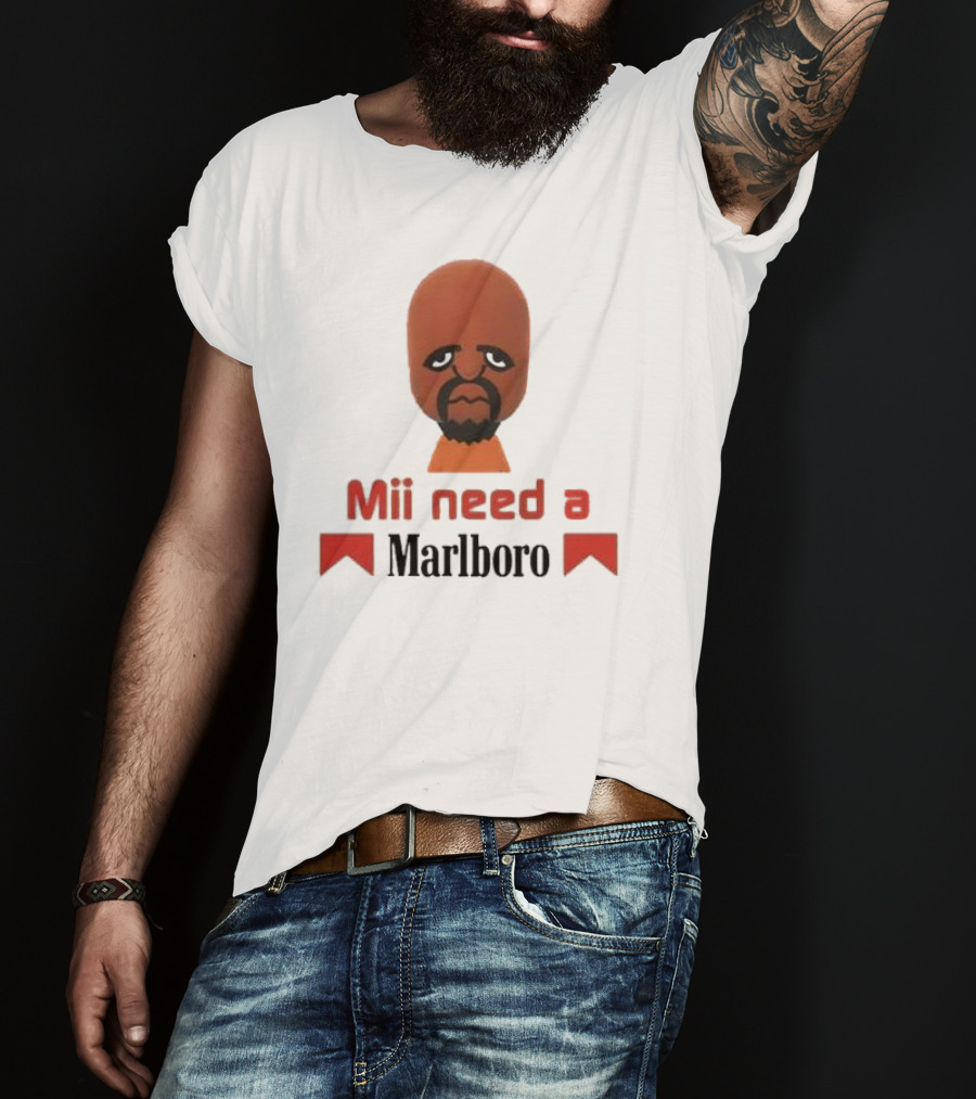 Mii Need A Marlboro Nintendo Parody T-Shirt