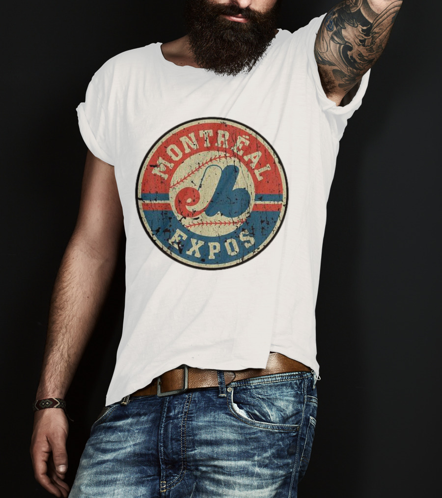 Montreal Expos Vintage Baseball Circle Emblem T-Shirt