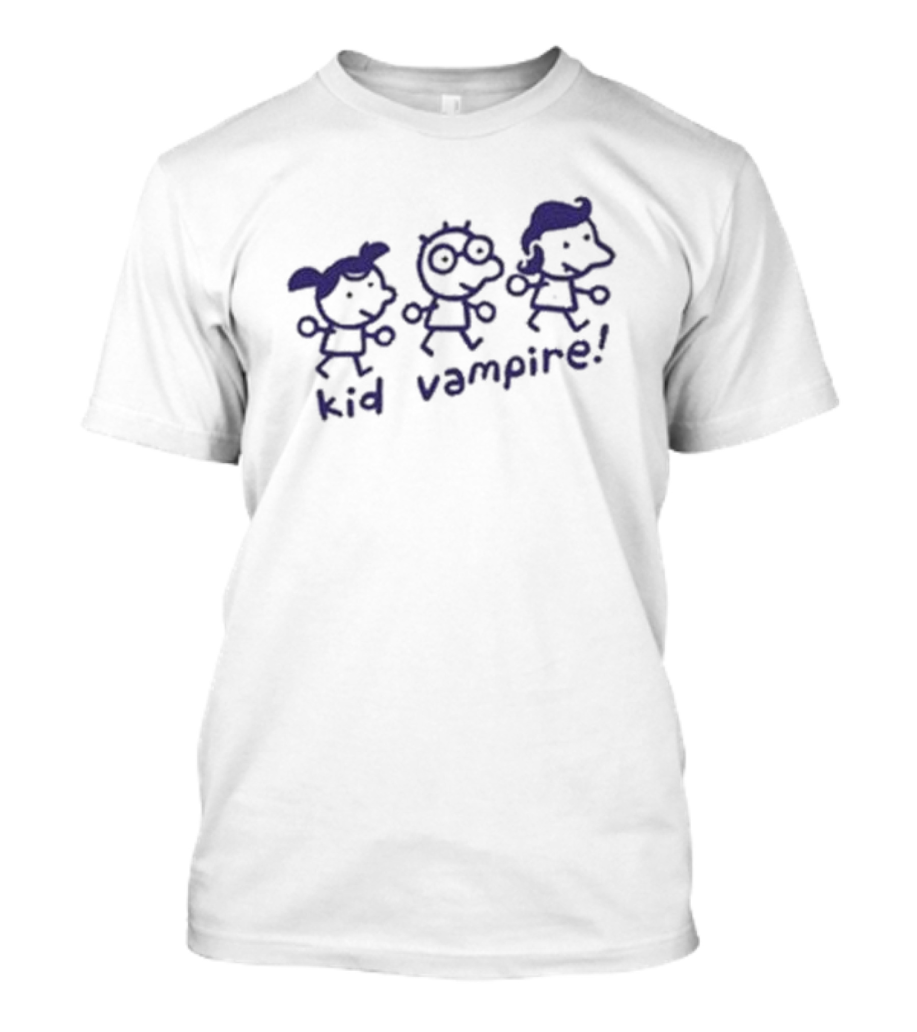 Mummy Joe Kid Vampire Purple Cartoon Characters T-Shirt