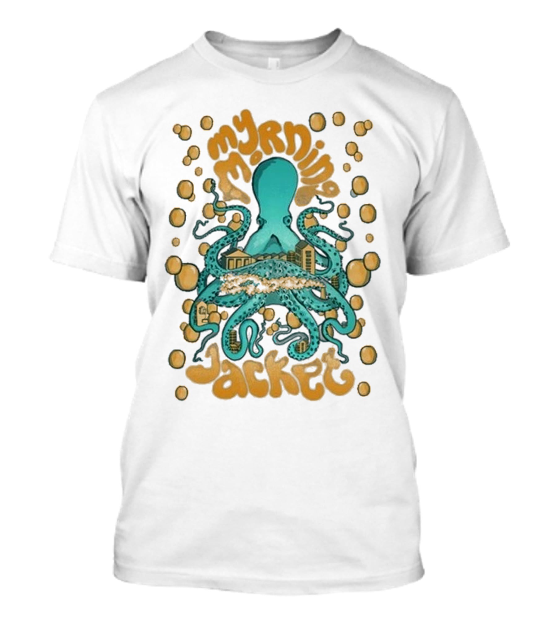 My Morning Jacket Tentacles Octopus And Bubbles T-Shirt