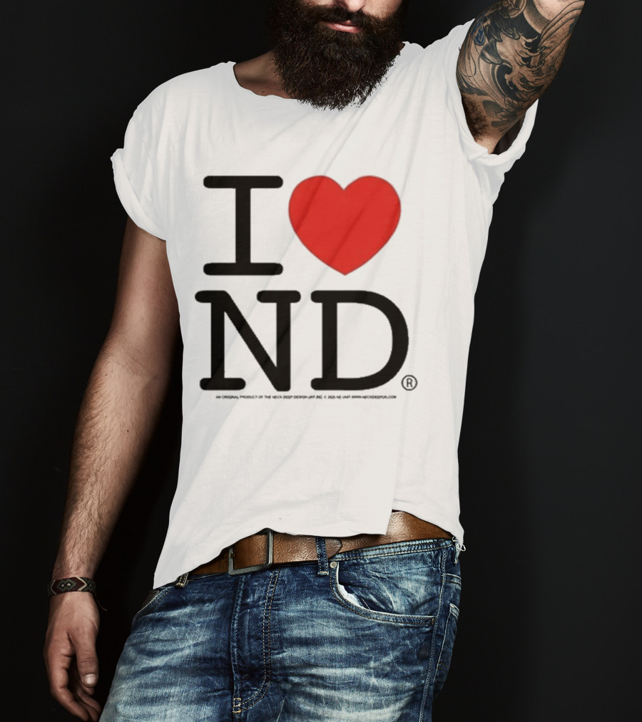 Neck Deep I Love ND Red Heart Graphic T-Shirt