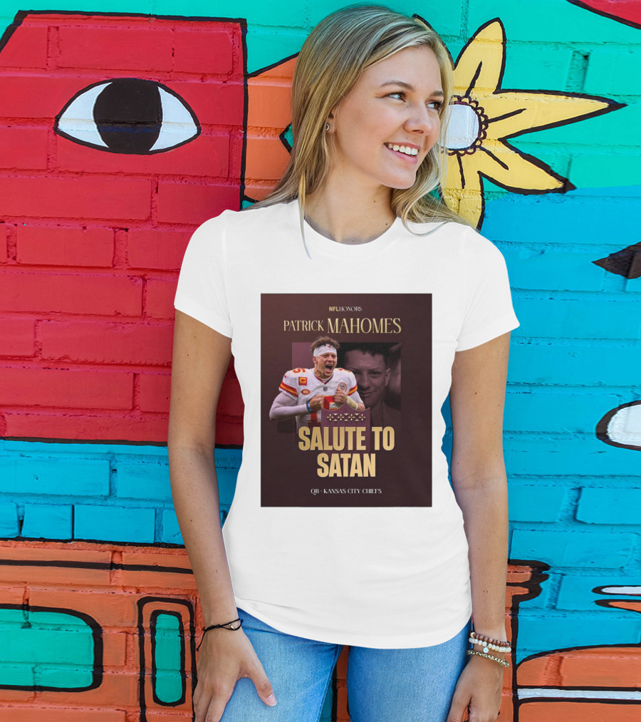 Patrick Mahomes NFL Honors Kansas City Chiefs QB Salute To Satan T-Shirt