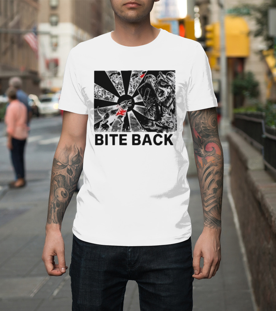 Bite Back Punkwithacamera Dog Confronts Riot Police T-Shirt