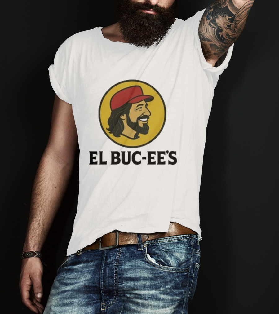 "Somos Bien Méxican Buc-ee’s Parody With Iconic Yellow Red Design" T-Shirt