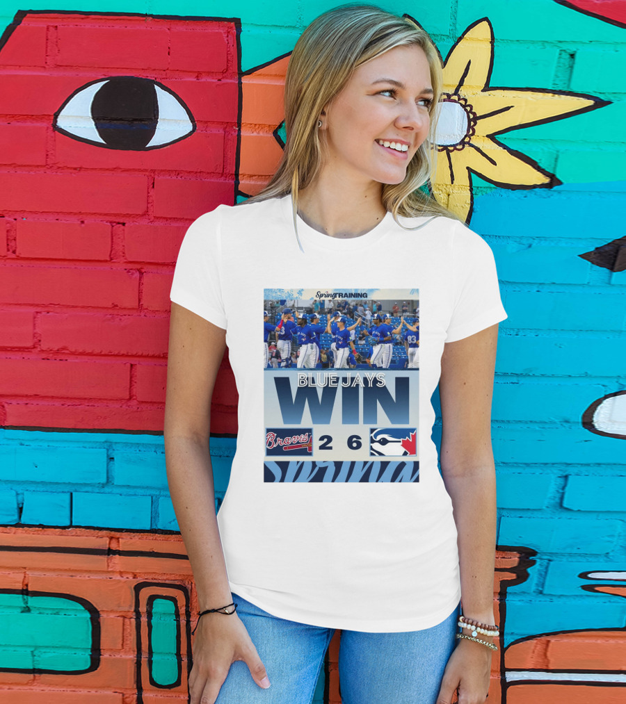 Blue Jays Win Over Braves 6-2 Spring Training T-Shirt