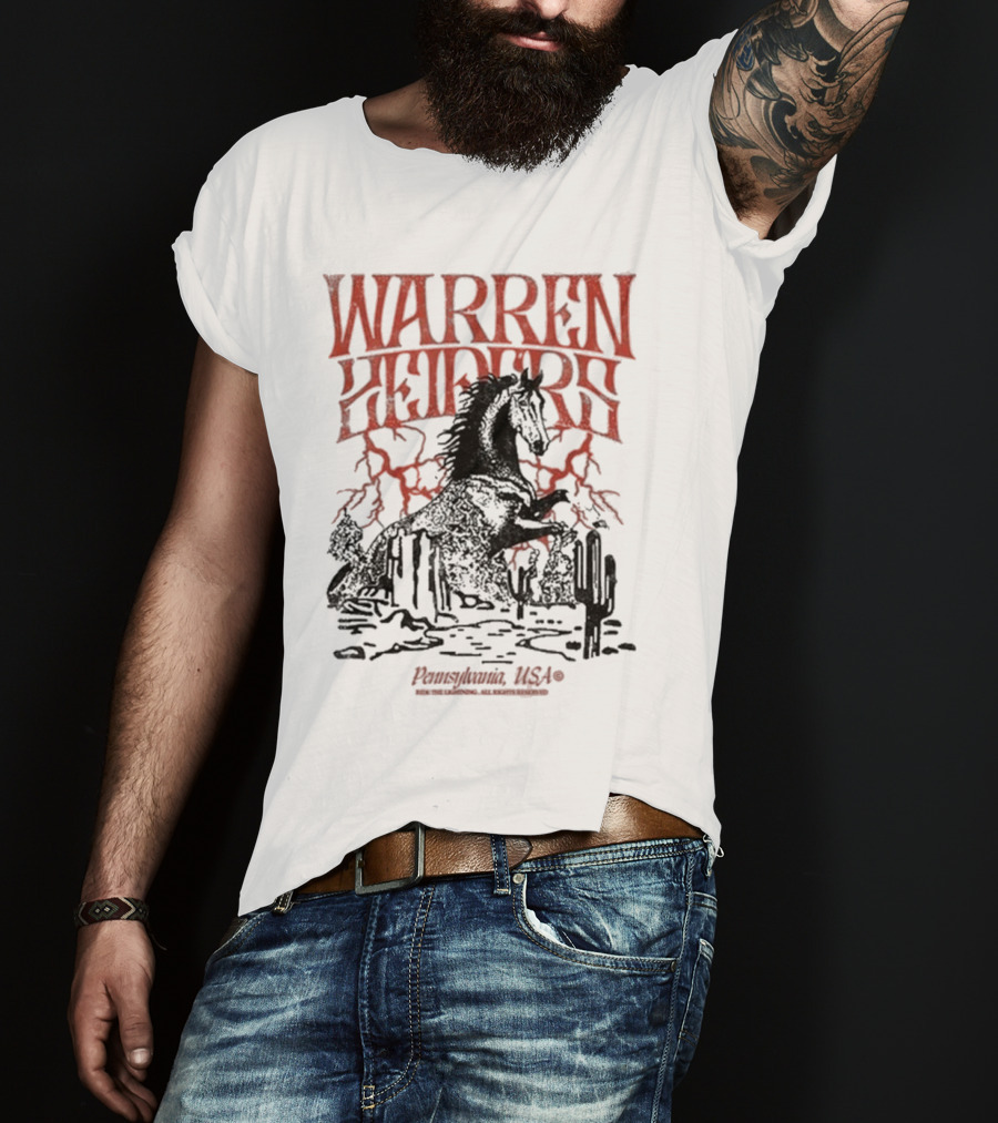 Warren Zeiders Lightning Cowboy Pennsylvania USA T-Shirt