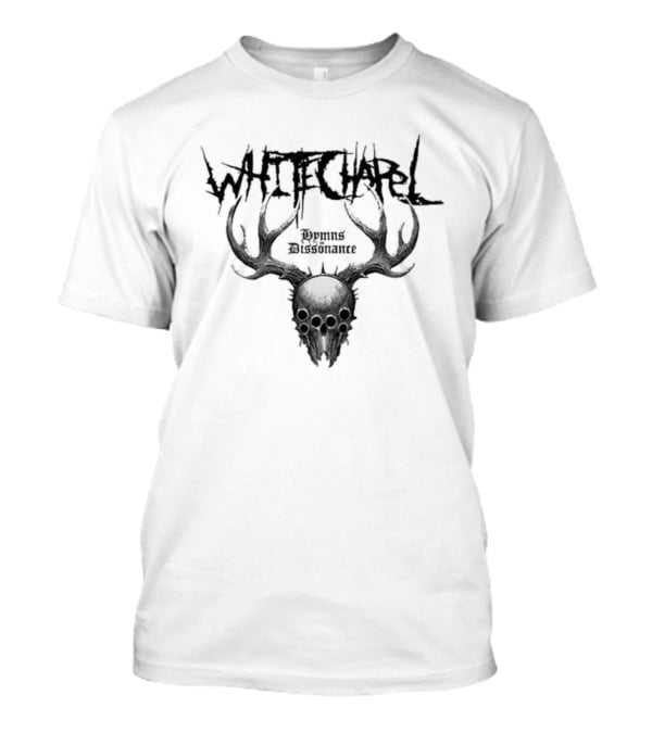 Whitechapel Dissonance Iced Brown Tie Dye Deer Skull Antlers T-Shirt