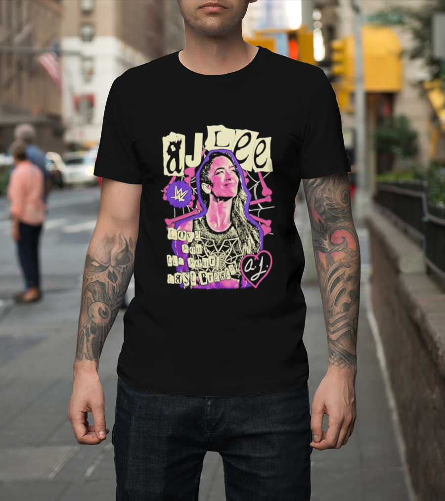 AJ Lee Love You Til Your Last Breath Star Power Heart T-Shirt